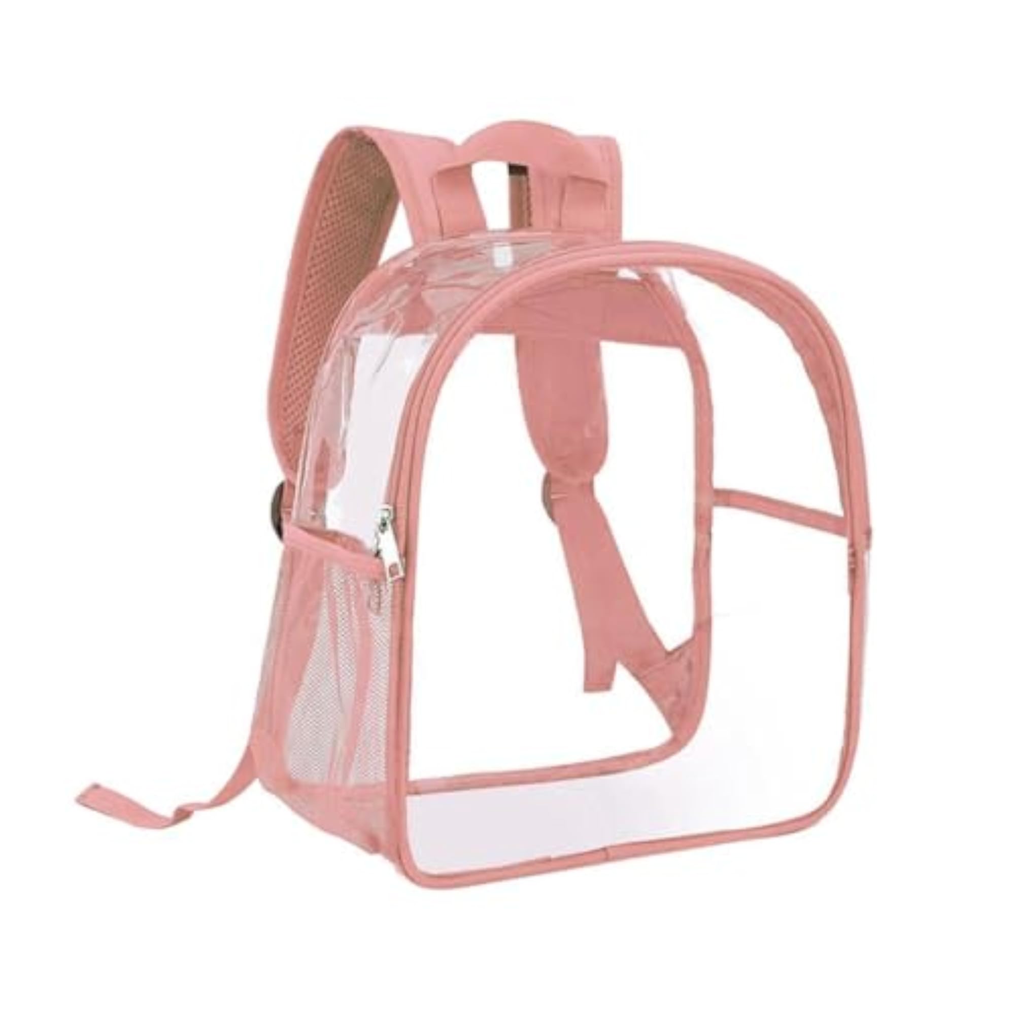 Clear Pink Waterproof Backpack for Events and Travel